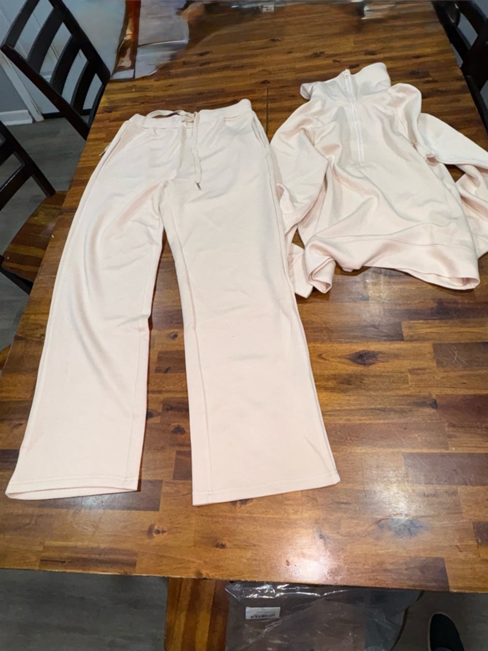 Women's Light cream Drawstring Track Pants — Casual Relaxed Fit
